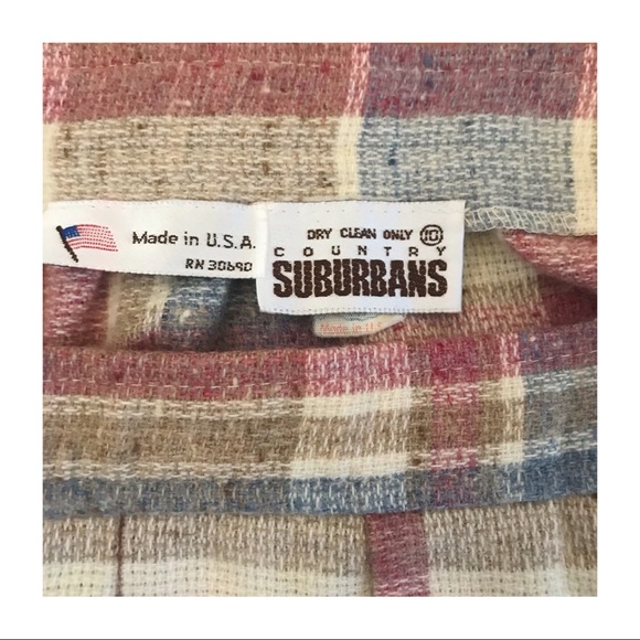 Country Suburbans Plaid Wool Maxi Skirt - Picture 5 of 5